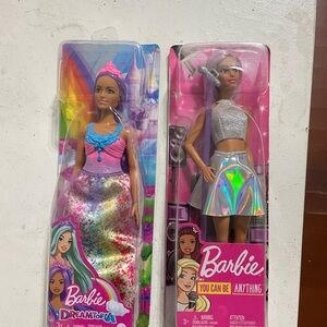 Barbie Dreamtopia Doll with Purple Hair and Pink Dress